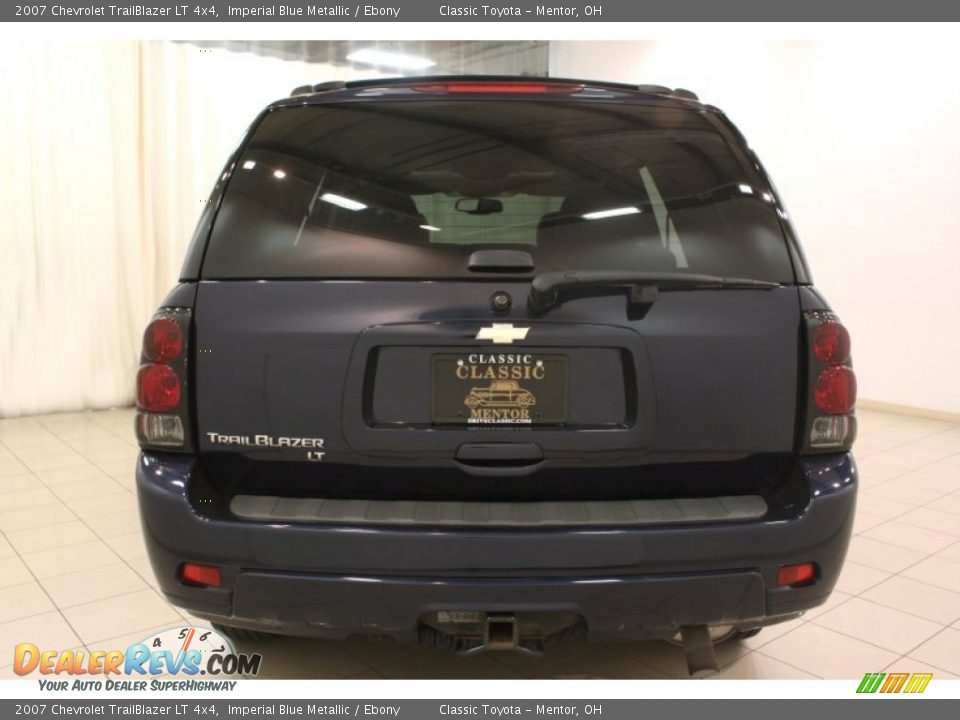 2007 Chevrolet TrailBlazer LT 4x4 Imperial Blue Metallic / Ebony Photo #15