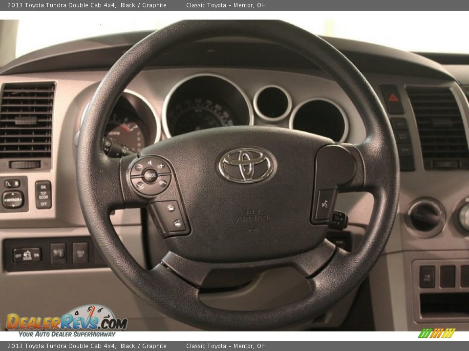 2013 Toyota Tundra Double Cab 4x4 Black / Graphite Photo #11