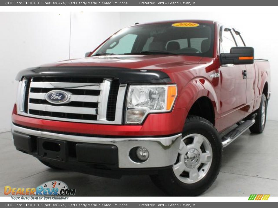2010 Ford F150 XLT SuperCab 4x4 Red Candy Metallic / Medium Stone Photo #2