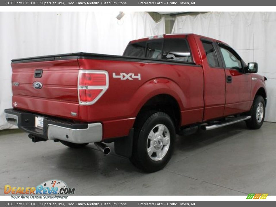 2010 Ford F150 XLT SuperCab 4x4 Red Candy Metallic / Medium Stone Photo #6