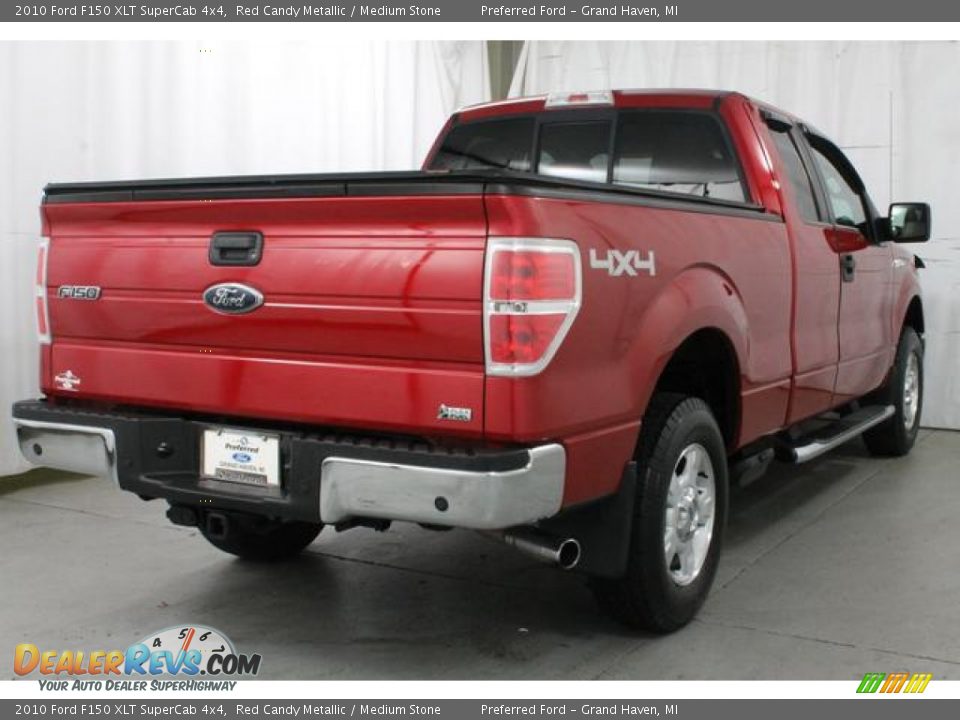 2010 Ford F150 XLT SuperCab 4x4 Red Candy Metallic / Medium Stone Photo #7