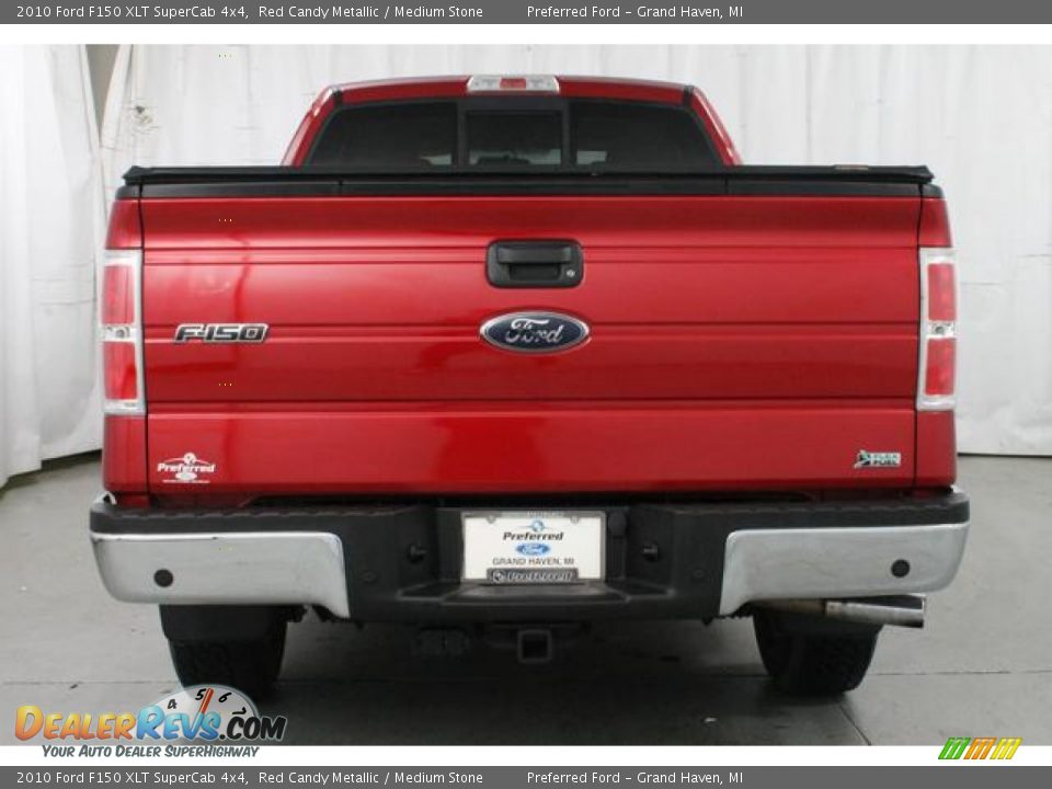 2010 Ford F150 XLT SuperCab 4x4 Red Candy Metallic / Medium Stone Photo #8
