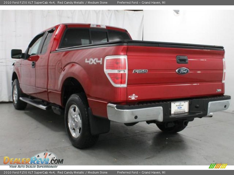 2010 Ford F150 XLT SuperCab 4x4 Red Candy Metallic / Medium Stone Photo #9