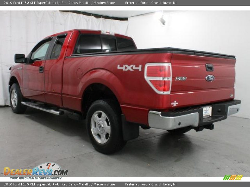2010 Ford F150 XLT SuperCab 4x4 Red Candy Metallic / Medium Stone Photo #10