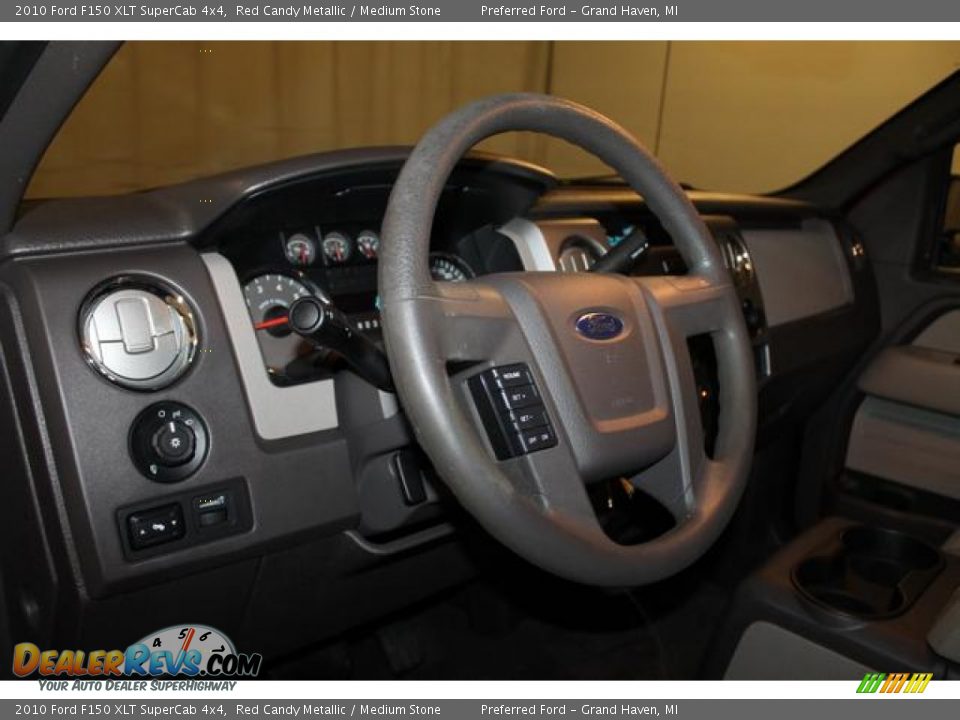 2010 Ford F150 XLT SuperCab 4x4 Red Candy Metallic / Medium Stone Photo #22