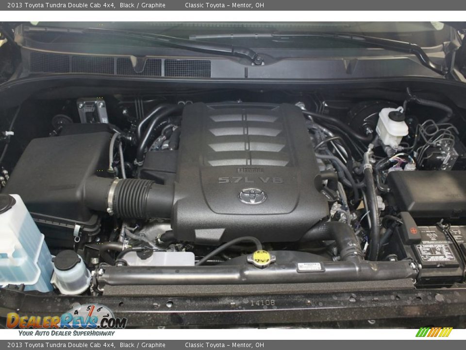 2013 Toyota Tundra Double Cab 4x4 Black / Graphite Photo #31
