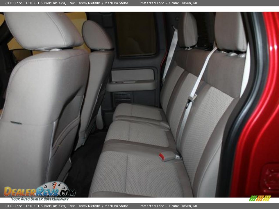 2010 Ford F150 XLT SuperCab 4x4 Red Candy Metallic / Medium Stone Photo #25