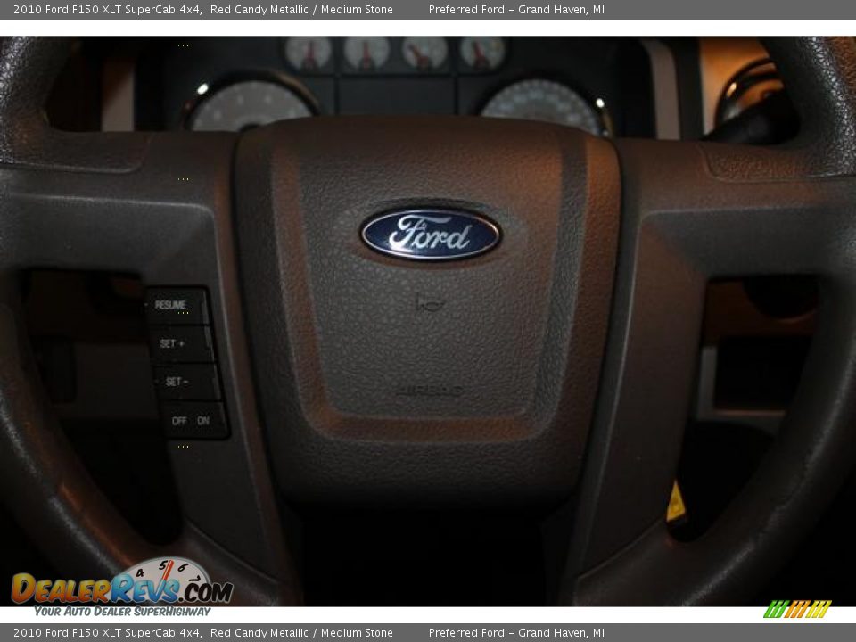 2010 Ford F150 XLT SuperCab 4x4 Red Candy Metallic / Medium Stone Photo #35