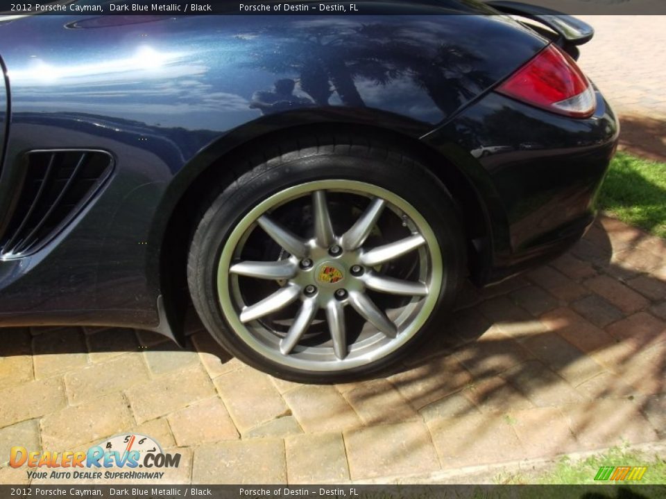 2012 Porsche Cayman Dark Blue Metallic / Black Photo #3