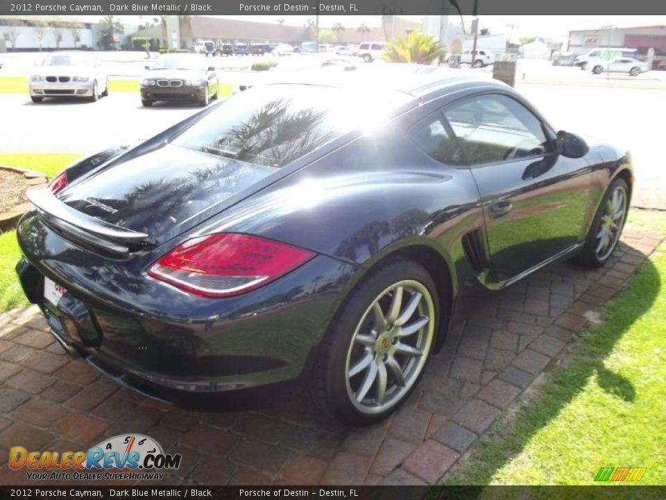 2012 Porsche Cayman Dark Blue Metallic / Black Photo #6