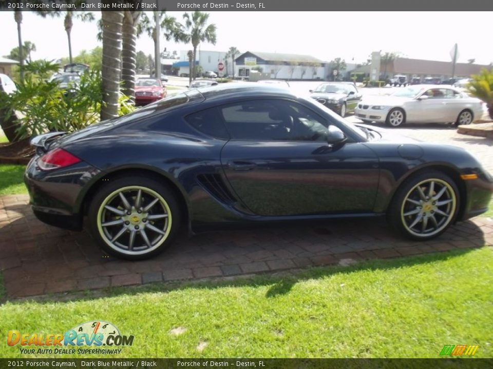 2012 Porsche Cayman Dark Blue Metallic / Black Photo #7