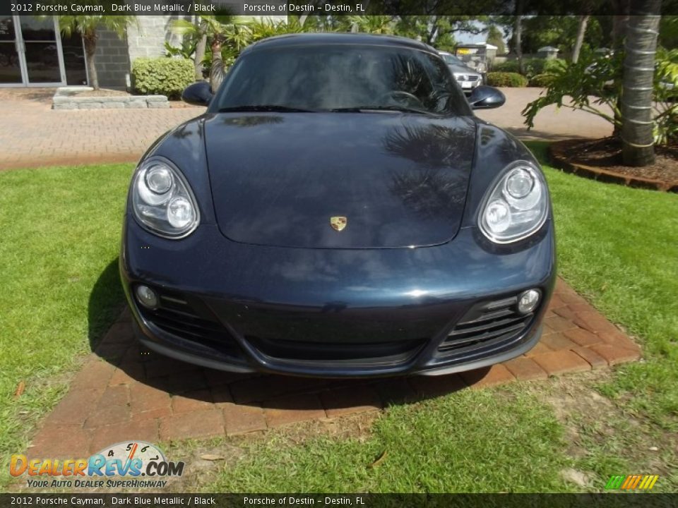2012 Porsche Cayman Dark Blue Metallic / Black Photo #9