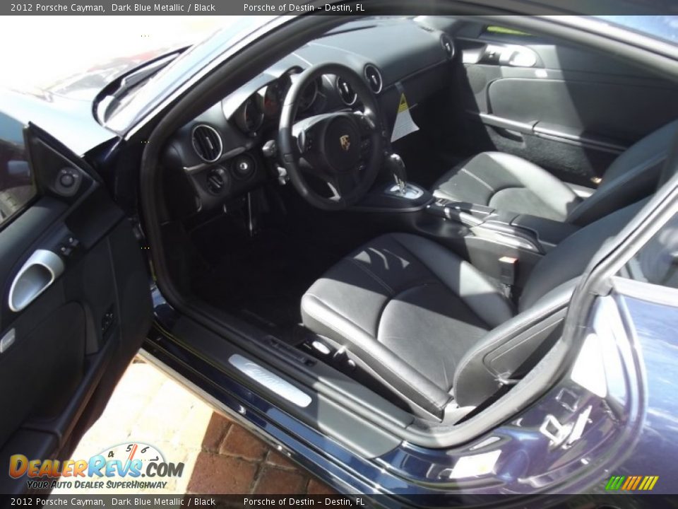 2012 Porsche Cayman Dark Blue Metallic / Black Photo #10