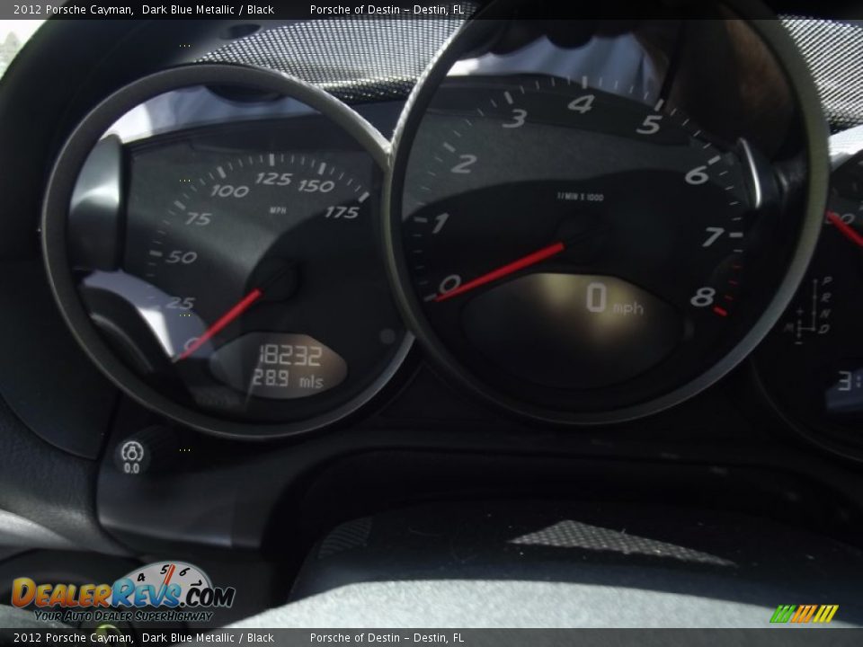 2012 Porsche Cayman Dark Blue Metallic / Black Photo #11