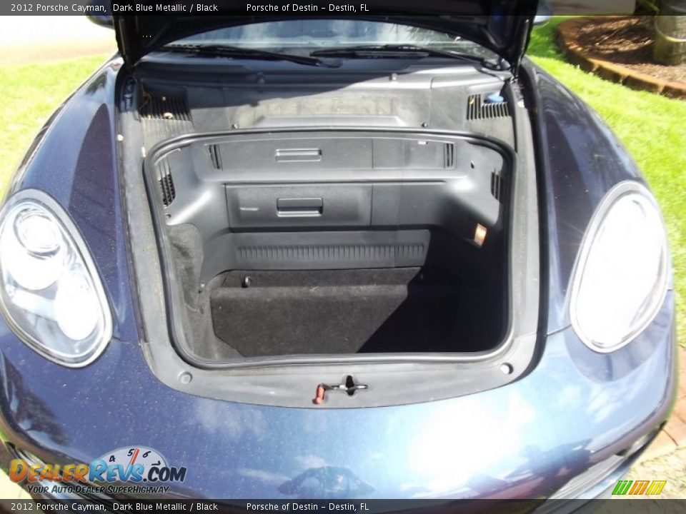 2012 Porsche Cayman Dark Blue Metallic / Black Photo #16