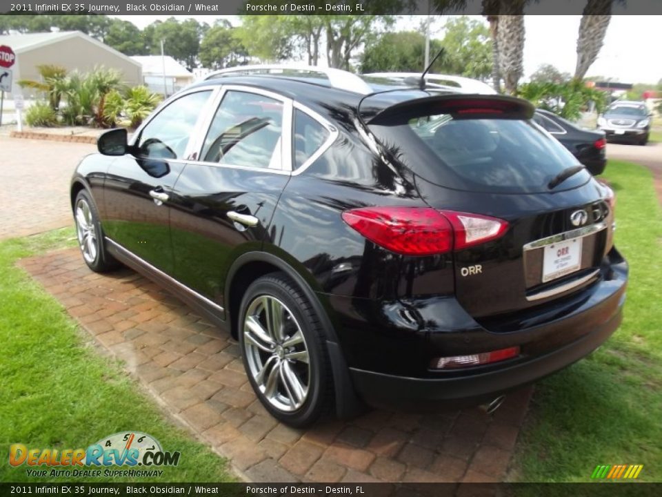 2011 Infiniti EX 35 Journey Black Obsidian / Wheat Photo #3