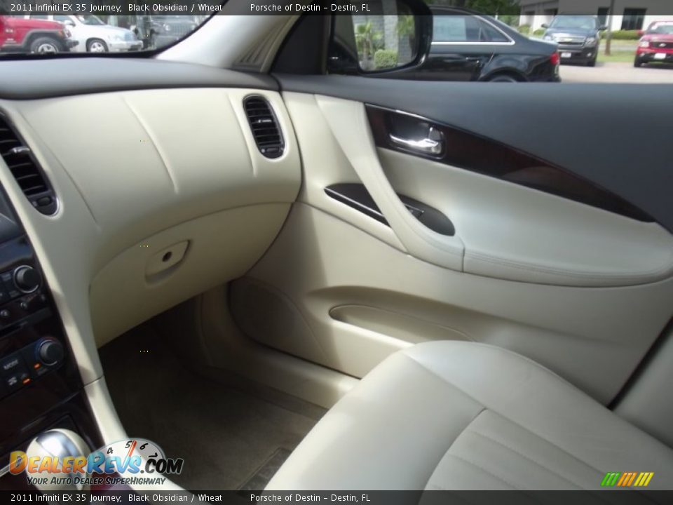 2011 Infiniti EX 35 Journey Black Obsidian / Wheat Photo #21