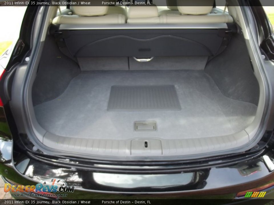 2011 Infiniti EX 35 Journey Black Obsidian / Wheat Photo #24