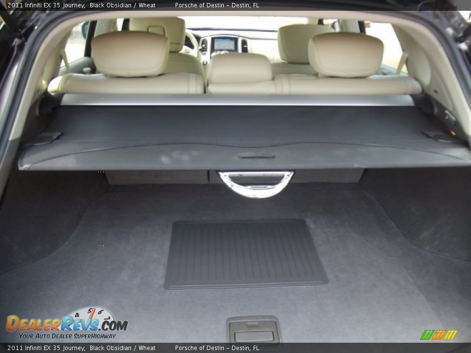 2011 Infiniti EX 35 Journey Black Obsidian / Wheat Photo #25