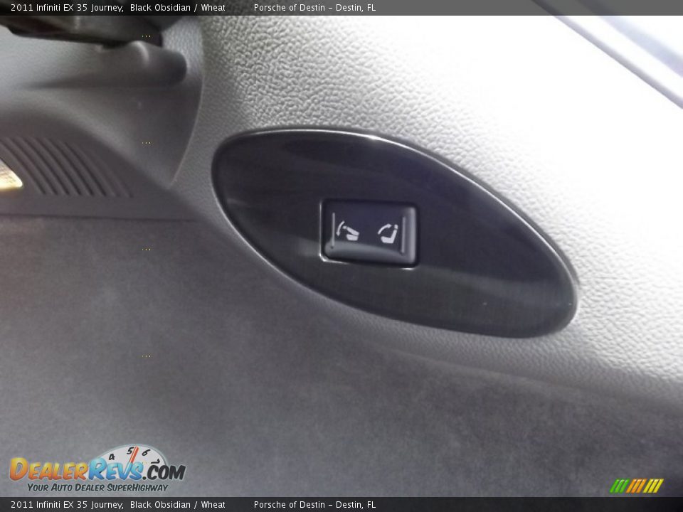 2011 Infiniti EX 35 Journey Black Obsidian / Wheat Photo #26