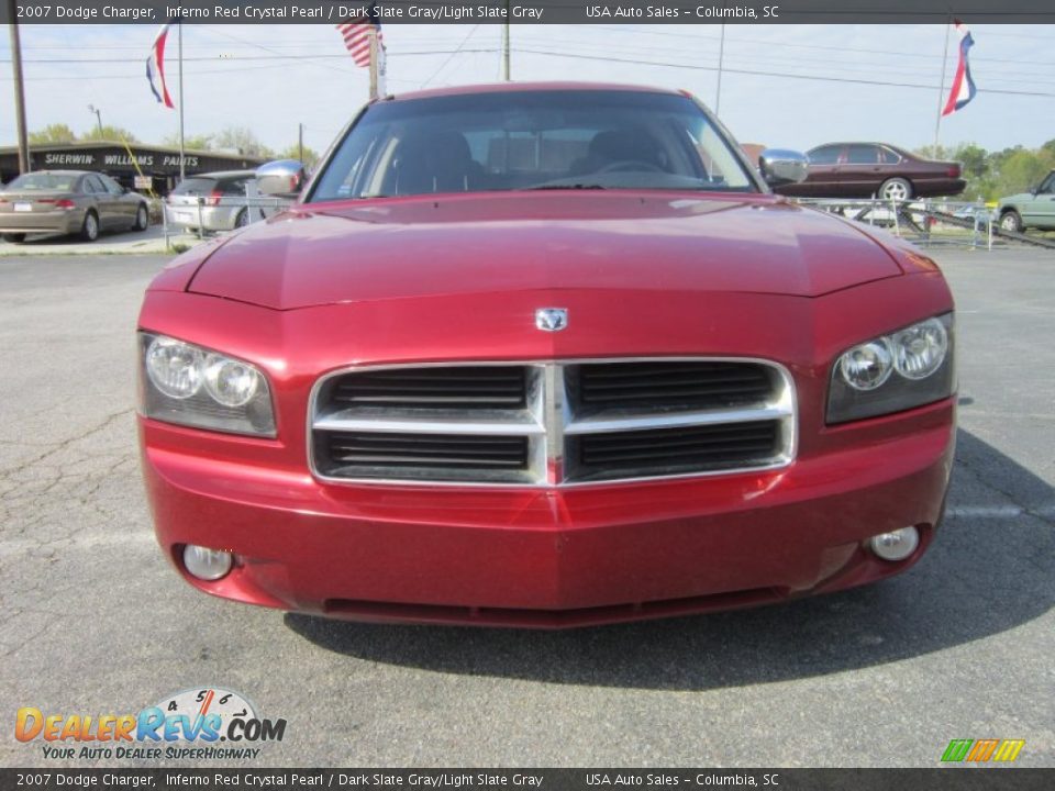 2007 Dodge Charger Inferno Red Crystal Pearl / Dark Slate Gray/Light Slate Gray Photo #1
