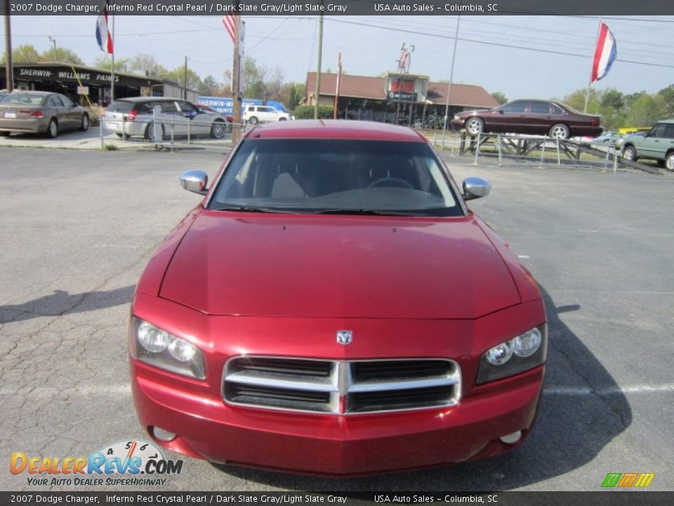 2007 Dodge Charger Inferno Red Crystal Pearl / Dark Slate Gray/Light Slate Gray Photo #2