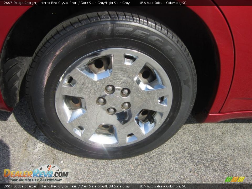 2007 Dodge Charger Inferno Red Crystal Pearl / Dark Slate Gray/Light Slate Gray Photo #5