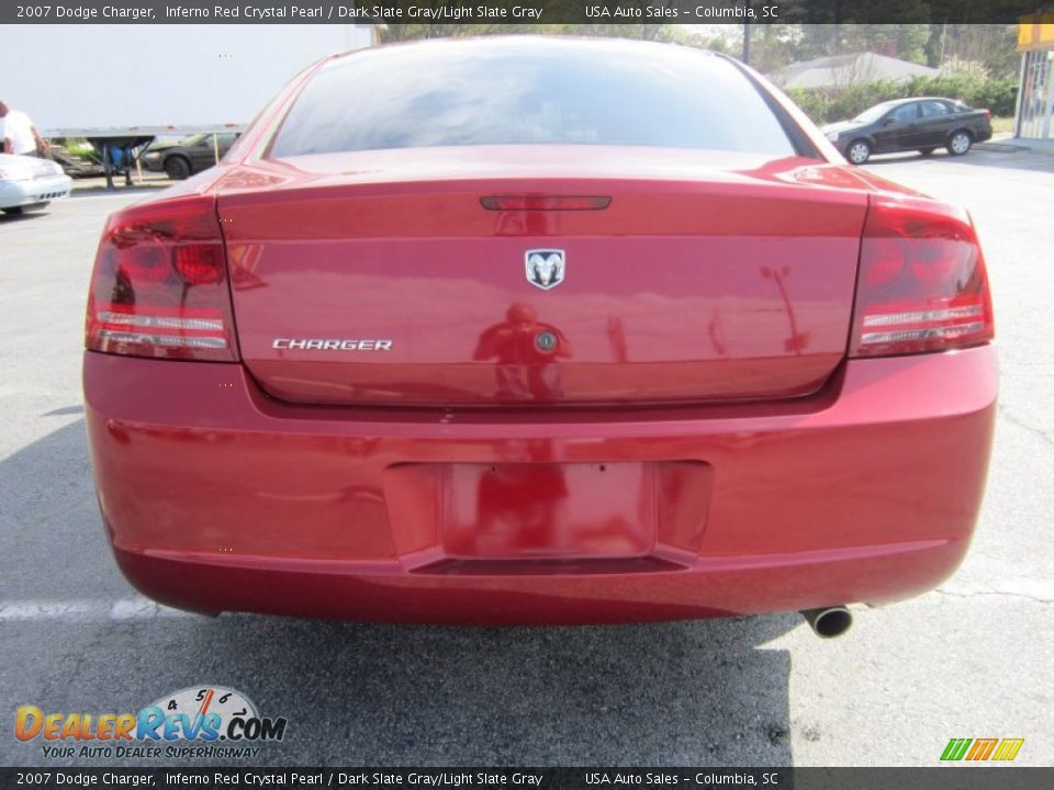 2007 Dodge Charger Inferno Red Crystal Pearl / Dark Slate Gray/Light Slate Gray Photo #6