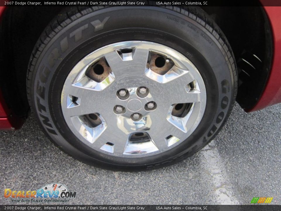2007 Dodge Charger Inferno Red Crystal Pearl / Dark Slate Gray/Light Slate Gray Photo #8