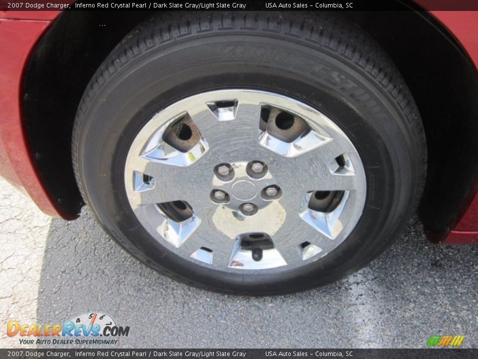 2007 Dodge Charger Inferno Red Crystal Pearl / Dark Slate Gray/Light Slate Gray Photo #9