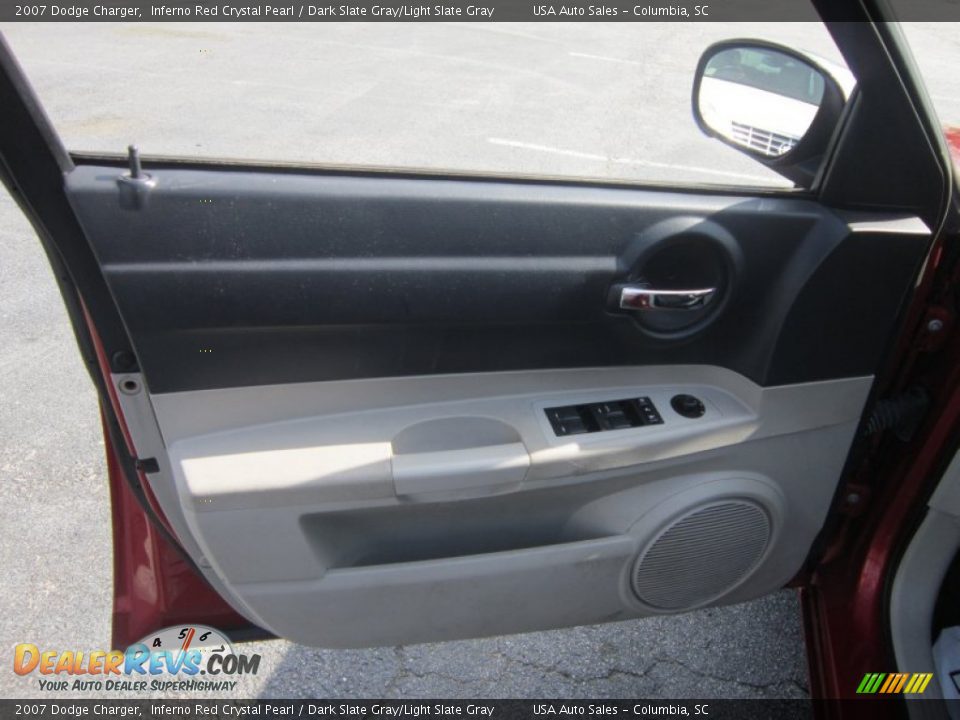 2007 Dodge Charger Inferno Red Crystal Pearl / Dark Slate Gray/Light Slate Gray Photo #10