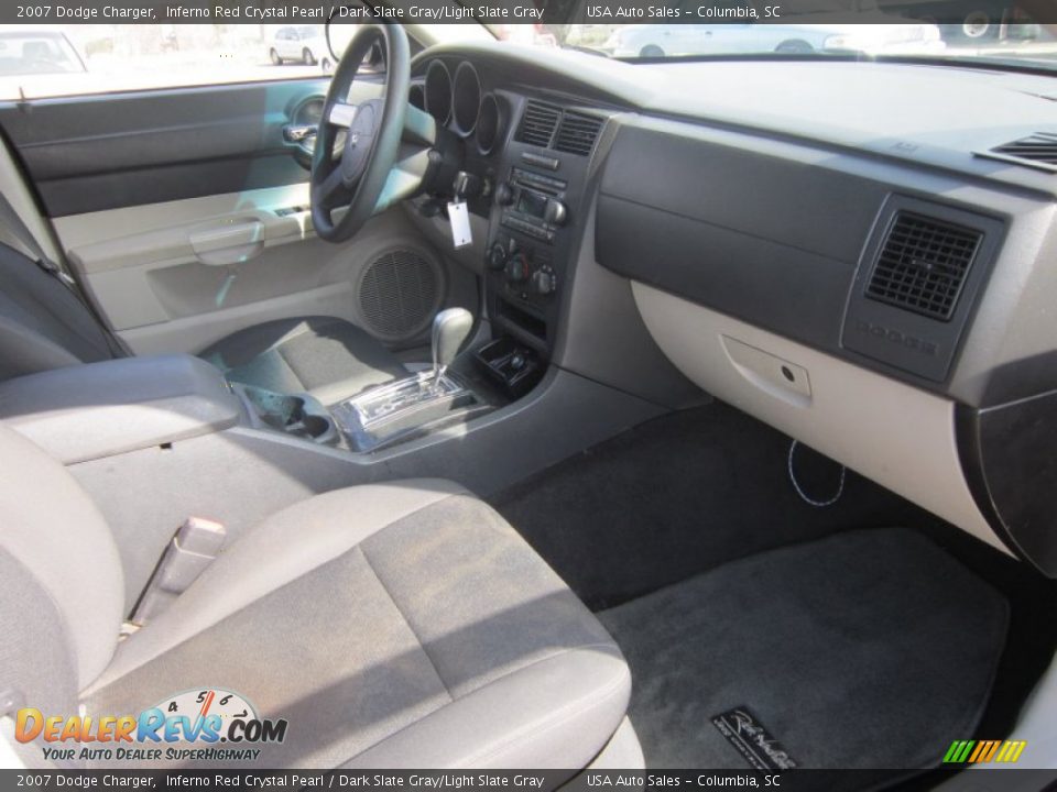 2007 Dodge Charger Inferno Red Crystal Pearl / Dark Slate Gray/Light Slate Gray Photo #15