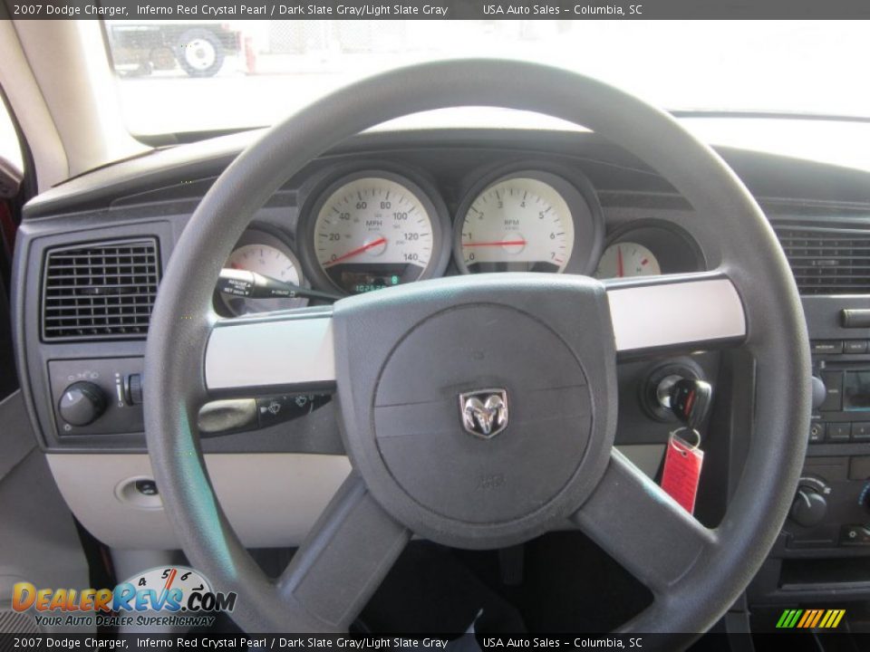 2007 Dodge Charger Inferno Red Crystal Pearl / Dark Slate Gray/Light Slate Gray Photo #20
