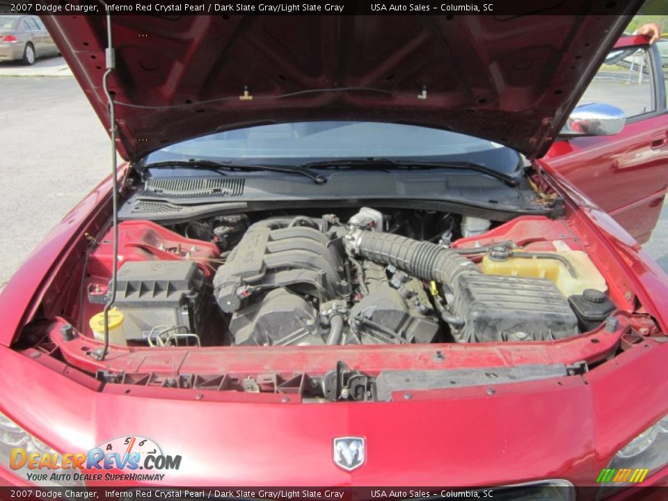 2007 Dodge Charger Inferno Red Crystal Pearl / Dark Slate Gray/Light Slate Gray Photo #24