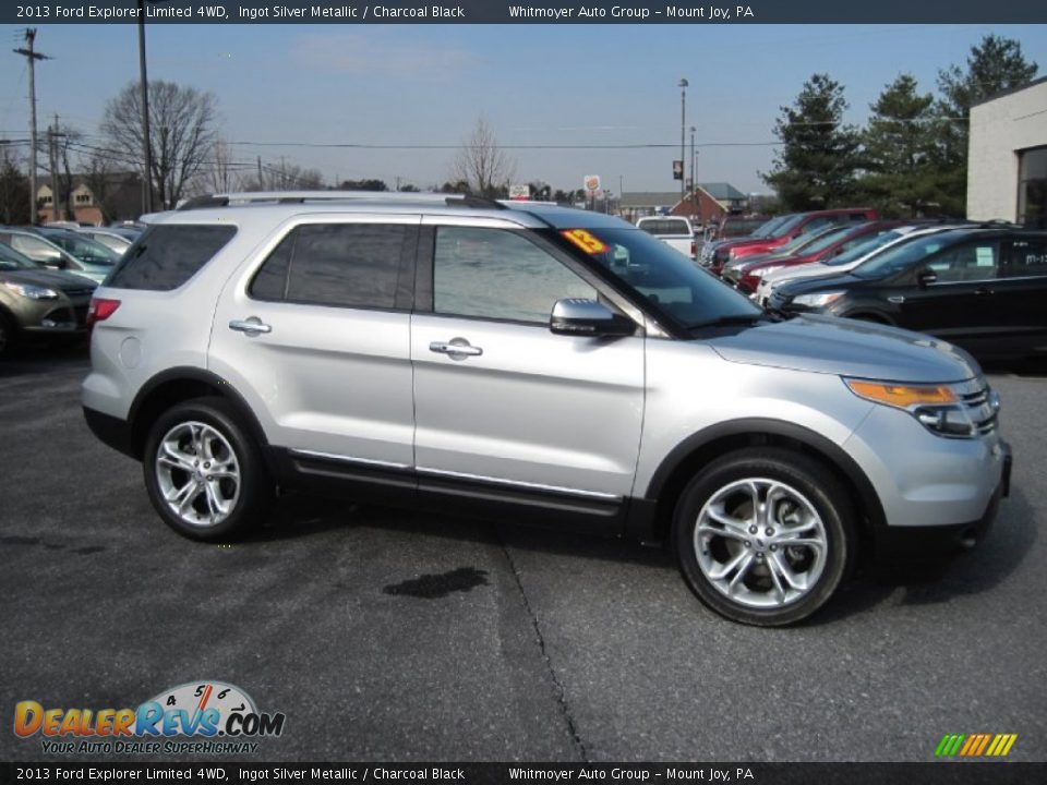 2013 Ford Explorer Limited 4WD Ingot Silver Metallic / Charcoal Black Photo #2