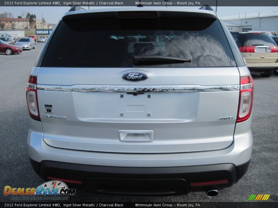 2013 Ford Explorer Limited 4WD Ingot Silver Metallic / Charcoal Black Photo #4