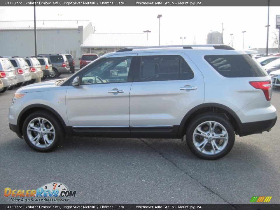 2013 Ford Explorer Limited 4WD Ingot Silver Metallic / Charcoal Black Photo #5