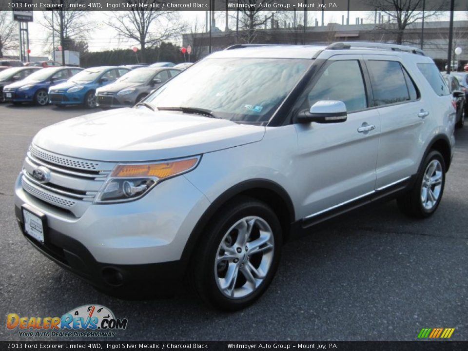 2013 Ford Explorer Limited 4WD Ingot Silver Metallic / Charcoal Black Photo #6