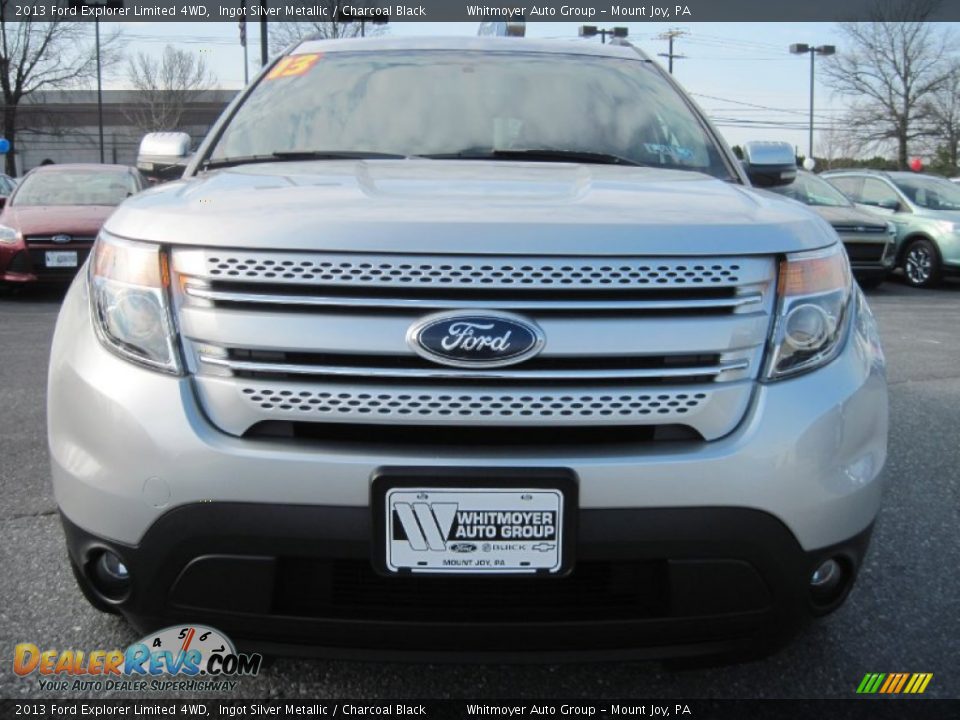 2013 Ford Explorer Limited 4WD Ingot Silver Metallic / Charcoal Black Photo #7