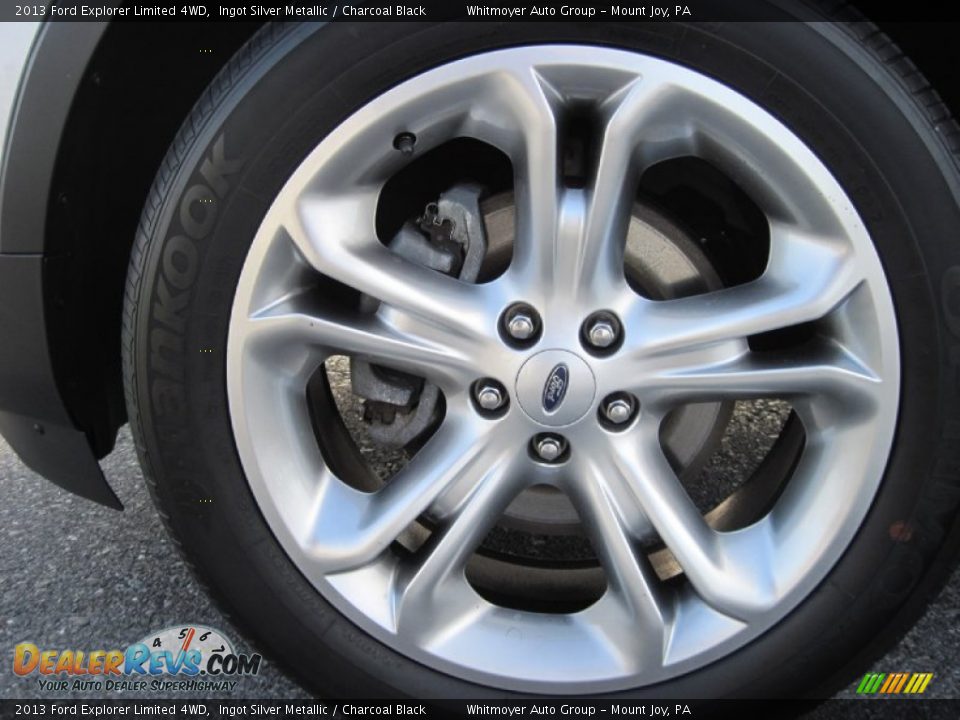 2013 Ford Explorer Limited 4WD Ingot Silver Metallic / Charcoal Black Photo #9