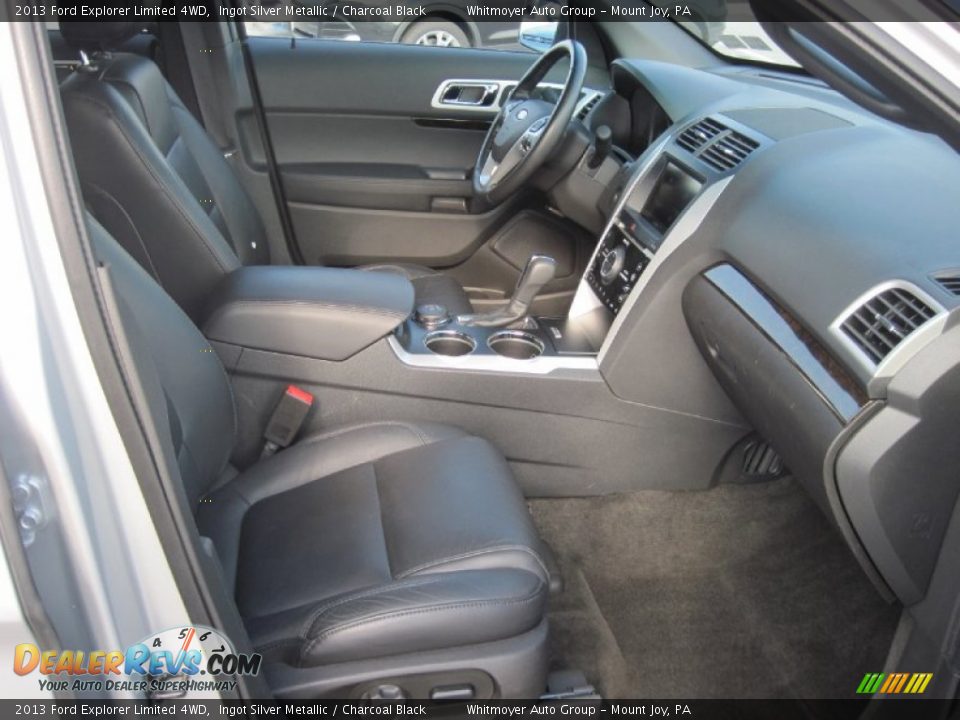 2013 Ford Explorer Limited 4WD Ingot Silver Metallic / Charcoal Black Photo #10
