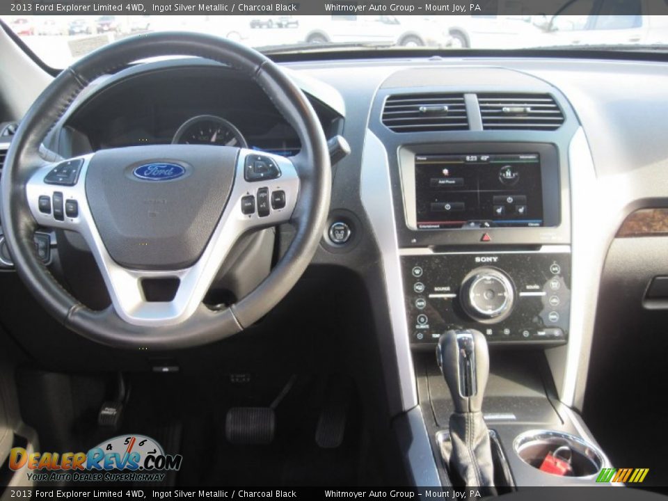 2013 Ford Explorer Limited 4WD Ingot Silver Metallic / Charcoal Black Photo #14