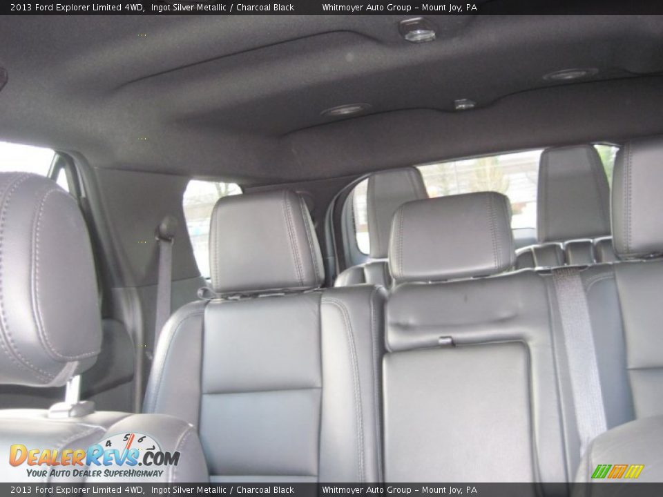 2013 Ford Explorer Limited 4WD Ingot Silver Metallic / Charcoal Black Photo #30
