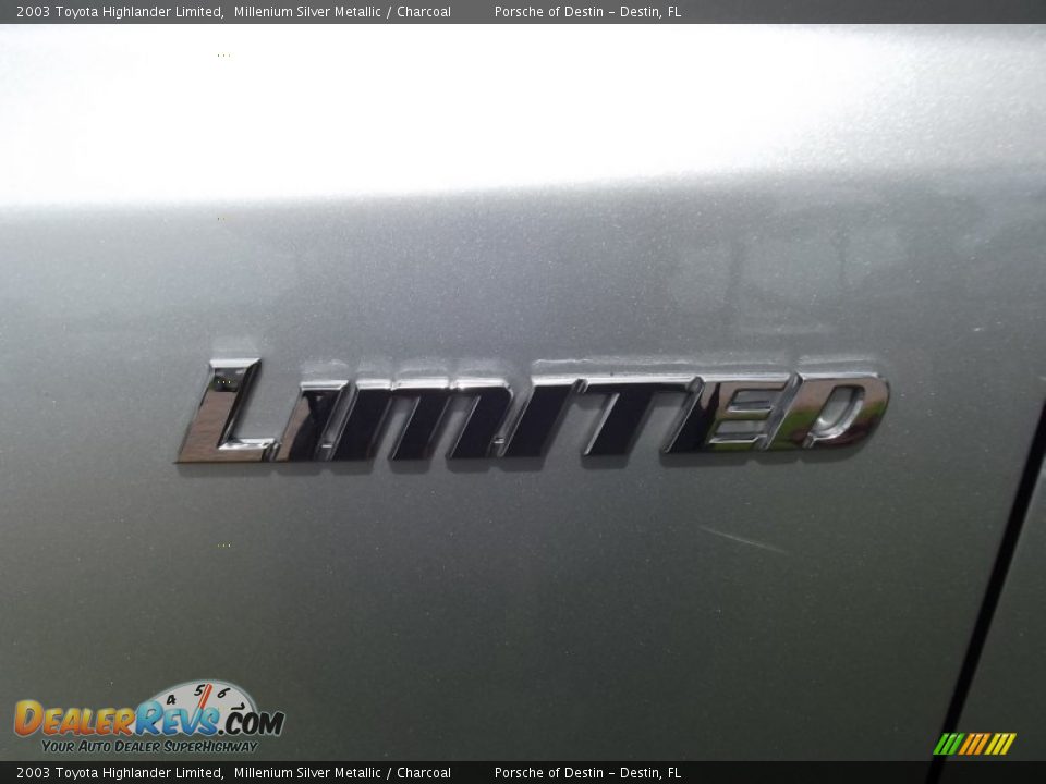 2003 Toyota Highlander Limited Millenium Silver Metallic / Charcoal Photo #6