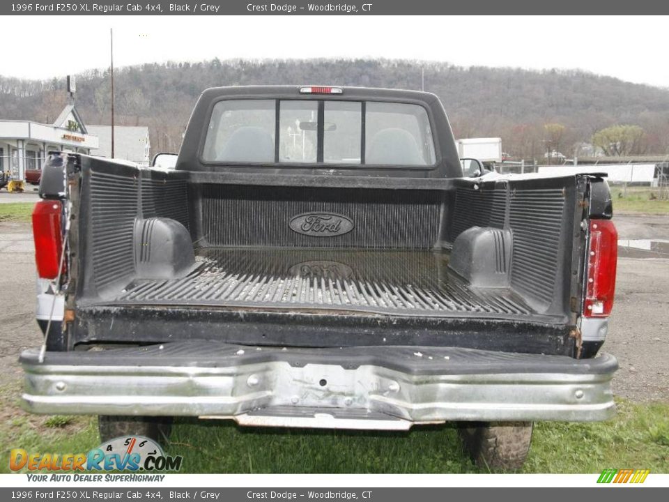 1996 Ford F250 XL Regular Cab 4x4 Black / Grey Photo #6