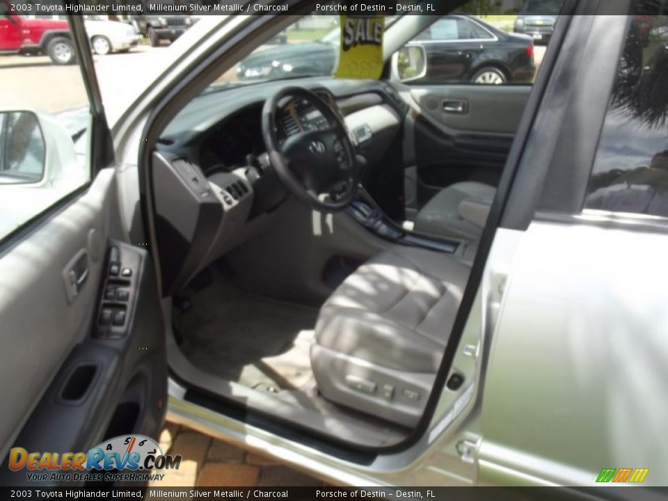 2003 Toyota Highlander Limited Millenium Silver Metallic / Charcoal Photo #12