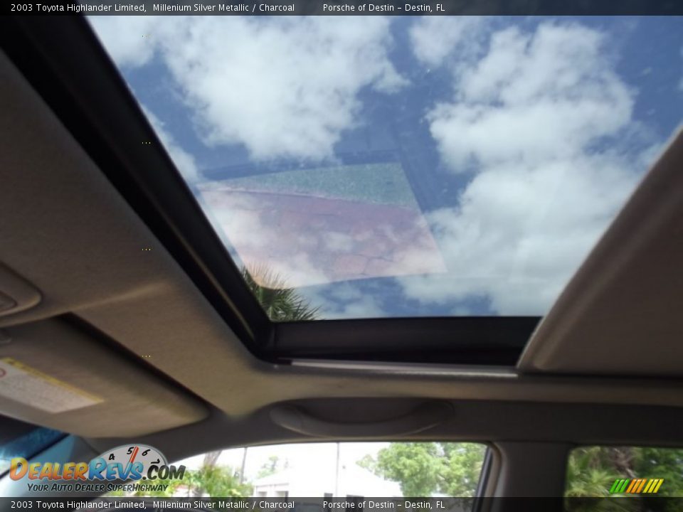 2003 Toyota Highlander Limited Millenium Silver Metallic / Charcoal Photo #17