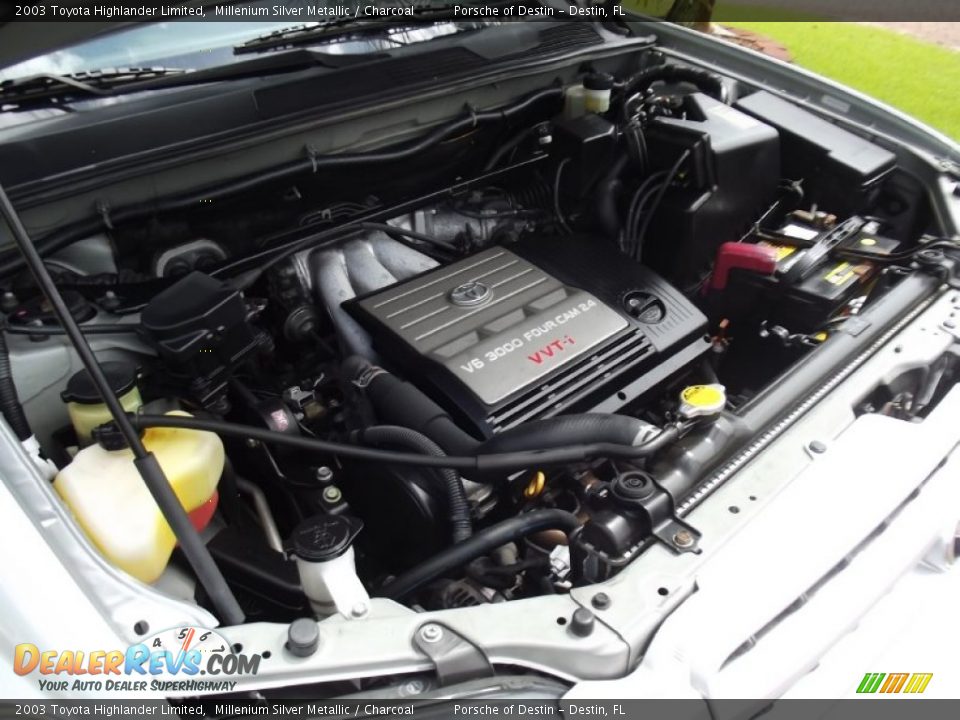 2003 Toyota Highlander Limited Millenium Silver Metallic / Charcoal Photo #20