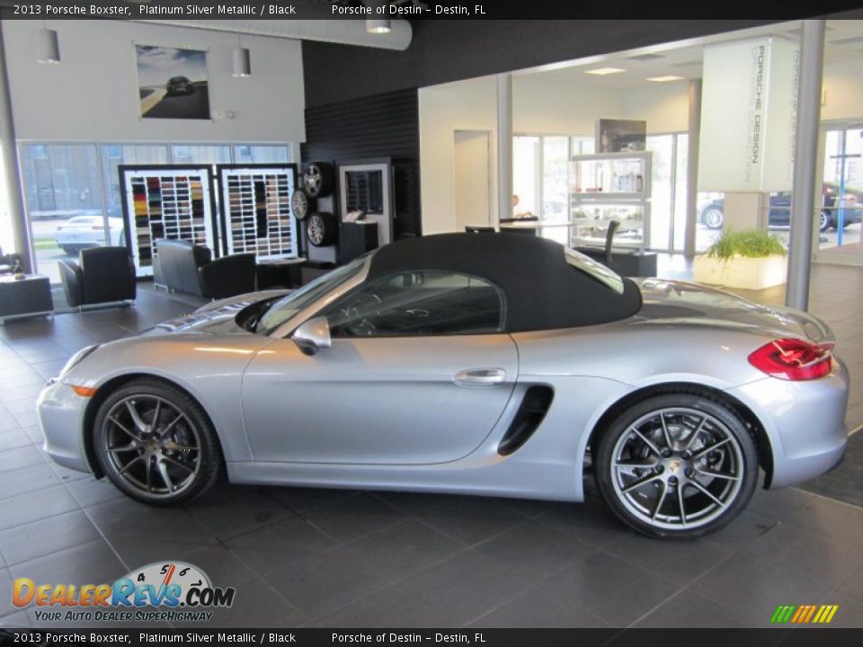 2013 Porsche Boxster Platinum Silver Metallic / Black Photo #3