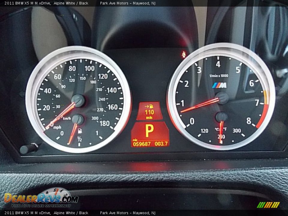 2011 BMW X5 M M xDrive Gauges Photo #29